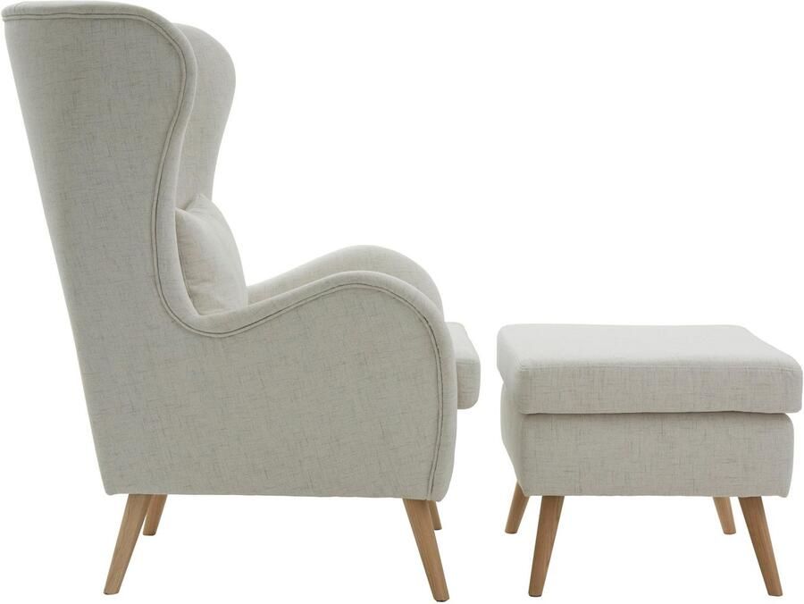 Home affaire Fauteuil Salla ook in imitatiebont en fijn corduroy veel bekledingsopties oorfauteuil (set) - Foto 8