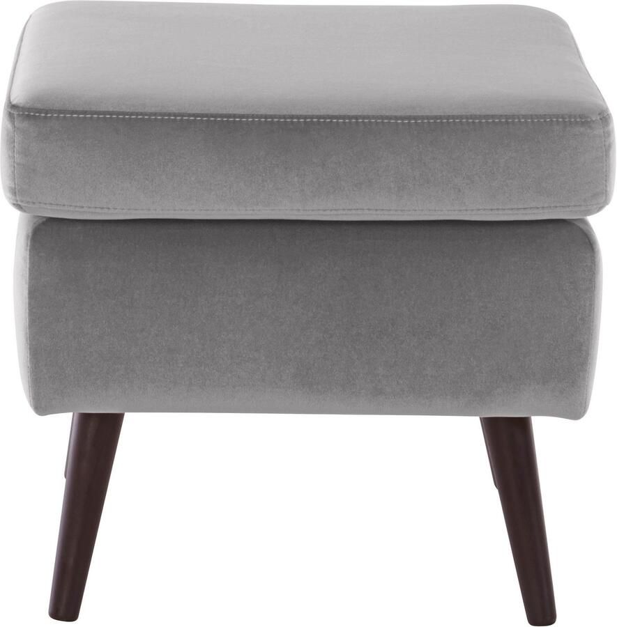 Home affaire Fauteuil Sallito TV-stoel oorfauteuil met Hocker in veel stofkwaliteiten ook in fluweelcord - Foto 2