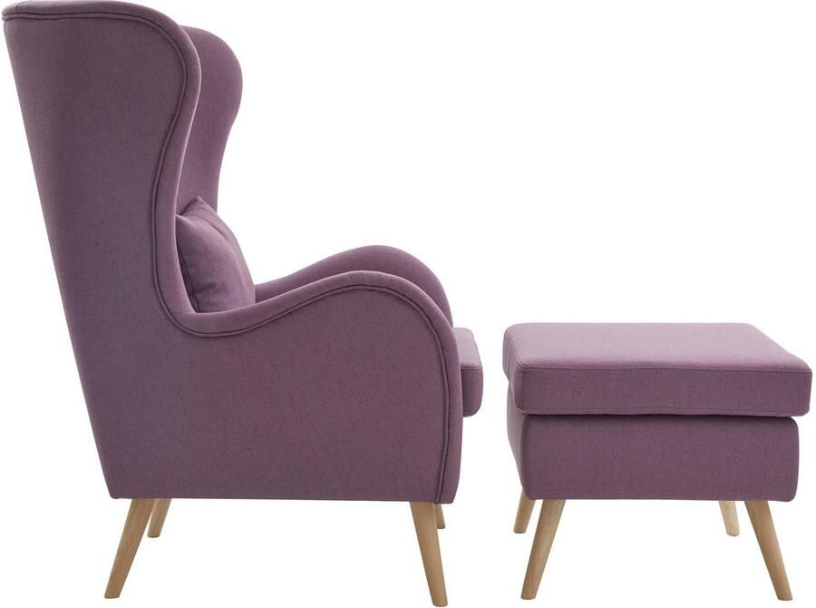 Home affaire Fauteuil Salla ook in imitatiebont en fijn corduroy veel bekledingsopties oorfauteuil (set) - Foto 7