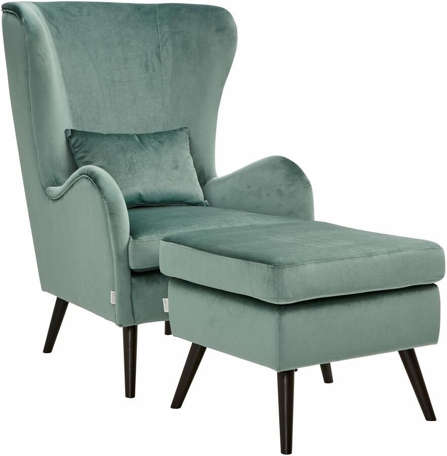 Home affaire Fauteuil Salla ook in imitatiebont en fijn corduroy veel bekledingsopties oorfauteuil (set)