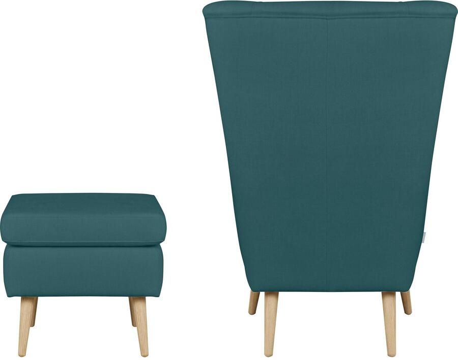 Home affaire Fauteuil Salla ook in imitatiebont en fijn corduroy veel bekledingsopties oorfauteuil (set) - Foto 5