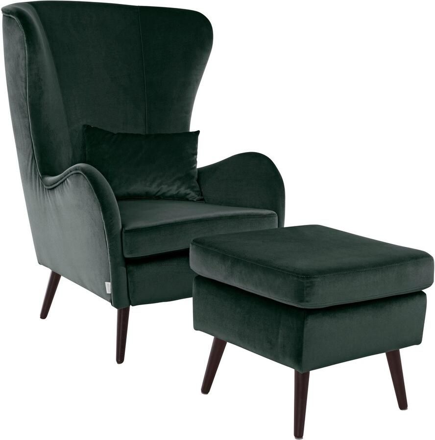 Home affaire Fauteuil Salla ook in imitatiebont en fijn corduroy veel bekledingsopties oorfauteuil (set)