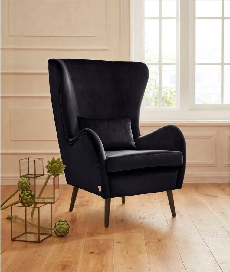 Home affaire Fauteuil Sallito oorfauteuil TV-stoel voor woonkamer ook in velours cord - Foto 4