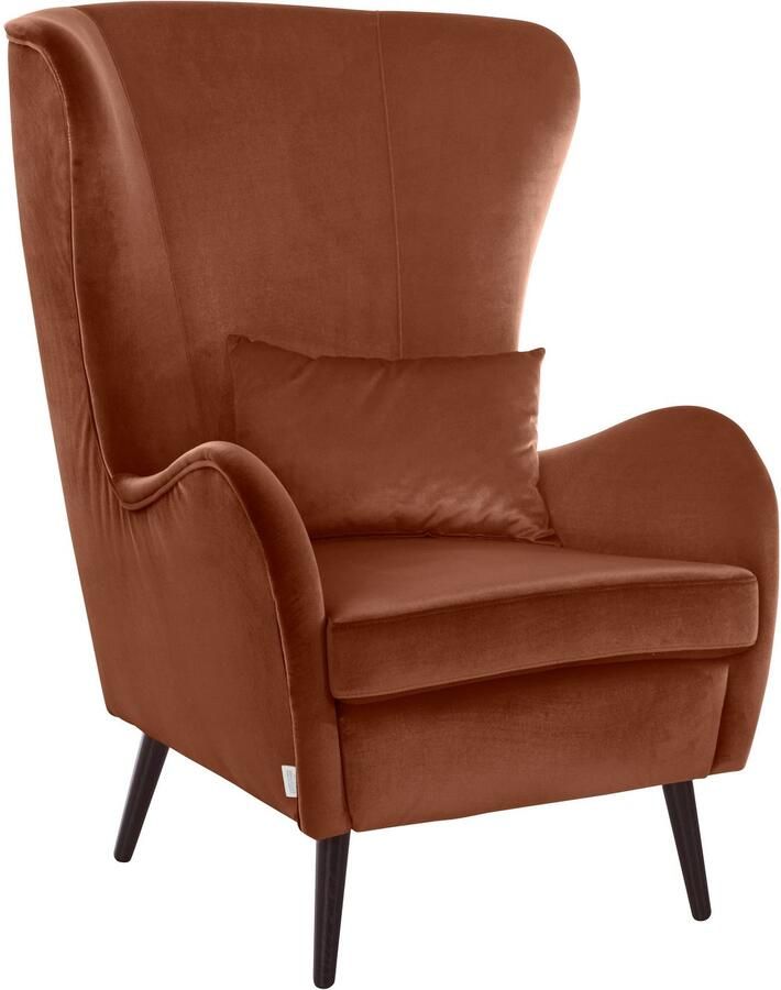 Home affaire Fauteuil Sallito oorfauteuil TV-stoel voor woonkamer ook in velours cord - Foto 5