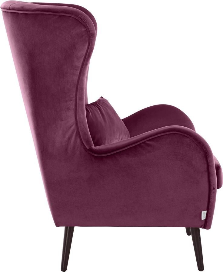 Home affaire Fauteuil Sallito oorfauteuil TV-stoel voor woonkamer ook in velours cord - Foto 8