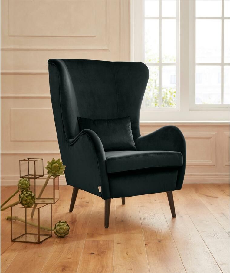 Home affaire Fauteuil Sallito oorfauteuil TV-stoel voor woonkamer ook in velours cord - Foto 2