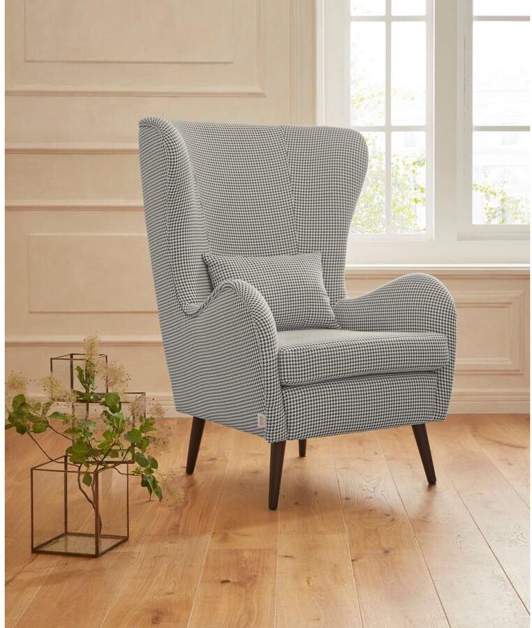 Home affaire Fauteuil Sallito oorfauteuil TV-stoel voor woonkamer ook in velours cord - Foto 4