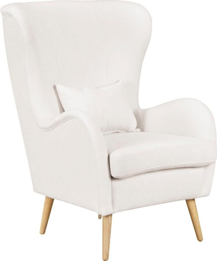Home affaire Fauteuil Sallito oorfauteuil TV-stoel voor woonkamer ook in velours cord - Foto 5
