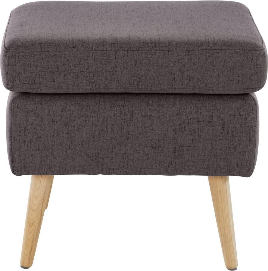 Home affaire Fauteuil Sallito TV-stoel oorfauteuil met Hocker in veel stofkwaliteiten ook in fluweelcord