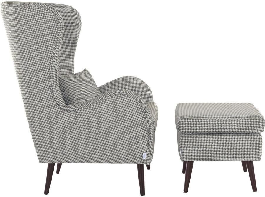 Home affaire Fauteuil Salla ook in imitatiebont en fijn corduroy veel bekledingsopties oorfauteuil (set) - Foto 7