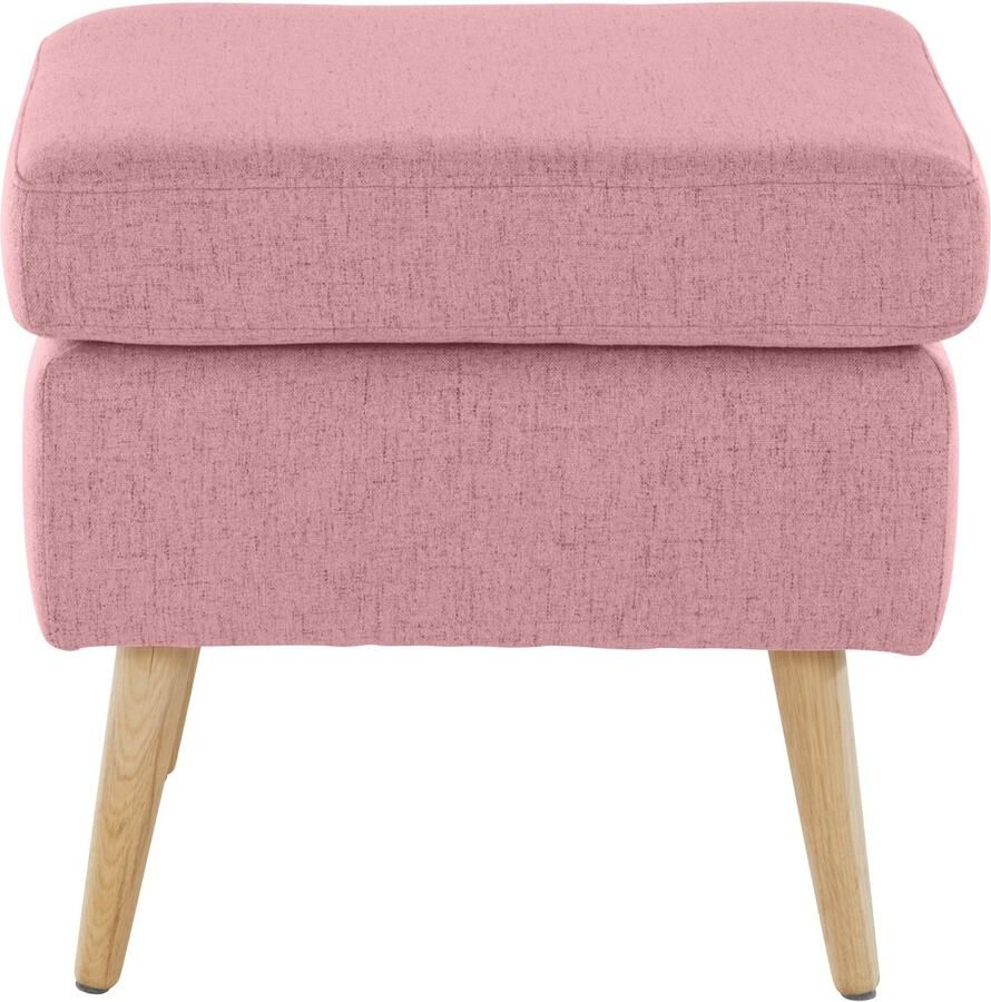 Home affaire Fauteuil Sallito TV-stoel oorfauteuil met Hocker in veel stofkwaliteiten ook in fluweelcord - Foto 1