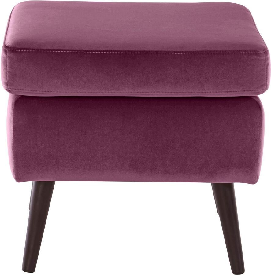 Home affaire Fauteuil Sallito TV-stoel oorfauteuil met Hocker in veel stofkwaliteiten ook in fluweelcord - Foto 2