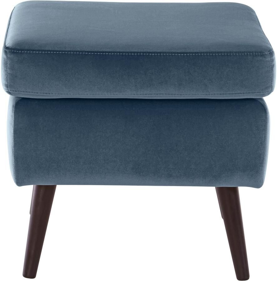 Home affaire Fauteuil Sallito TV-stoel oorfauteuil met Hocker in veel stofkwaliteiten ook in fluweelcord - Foto 2