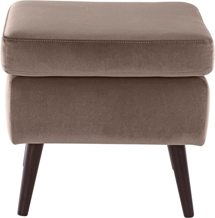 Home affaire Fauteuil Sallito TV-stoel oorfauteuil met Hocker in veel stofkwaliteiten ook in fluweelcord - Foto 2