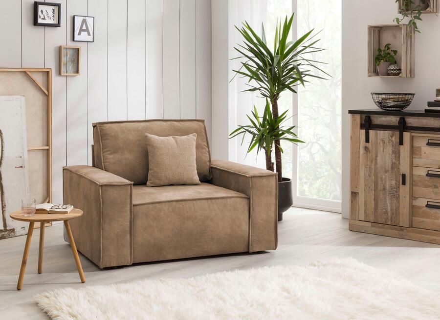 Home affaire Fauteuil SHERWOOD Love-Seat beschikbaar in 3 stofsoorten - Foto 8