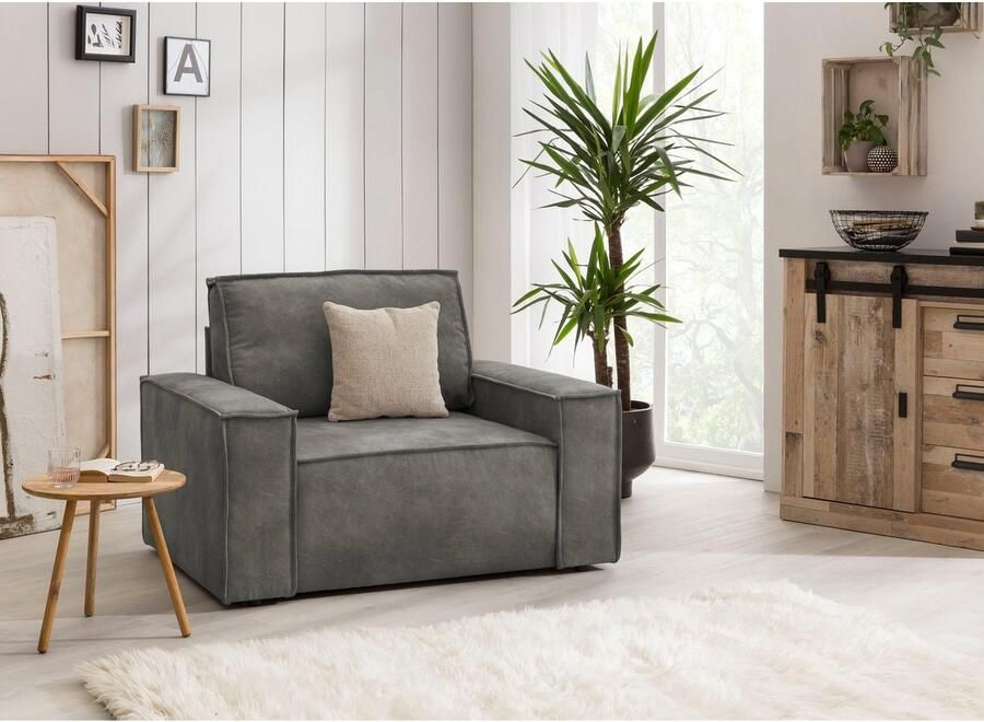 Home affaire Fauteuil SHERWOOD Love-Seat beschikbaar in 3 stofsoorten - Foto 5