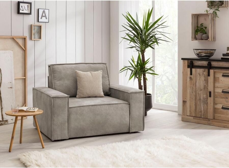 Home affaire Fauteuil SHERWOOD Love-Seat beschikbaar in 3 stofsoorten - Foto 5