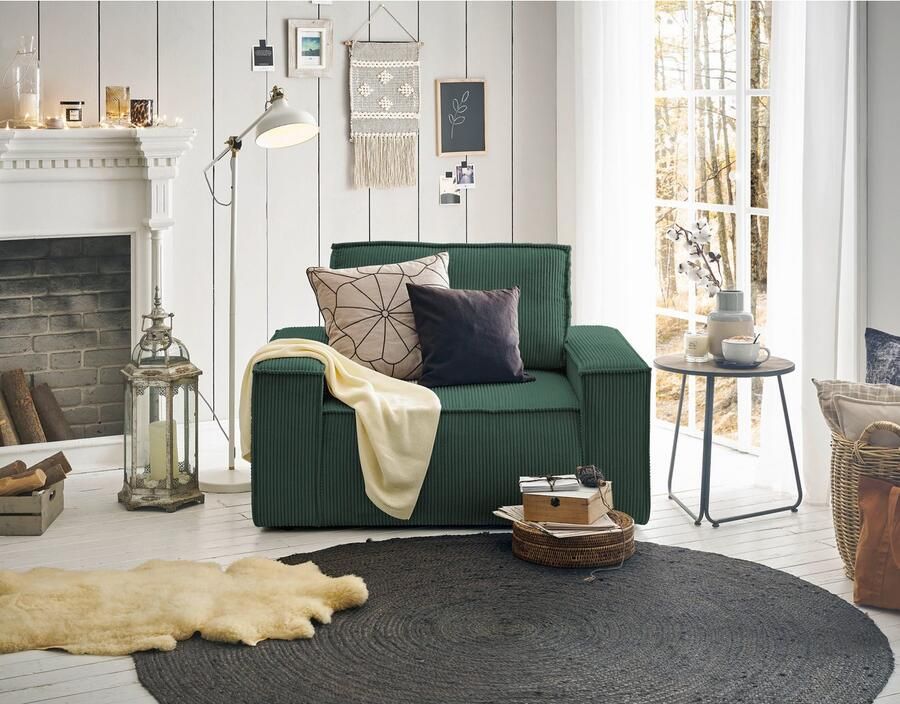 Home affaire Fauteuil SHERWOOD Love-Seat beschikbaar in 3 stofsoorten - Foto 3