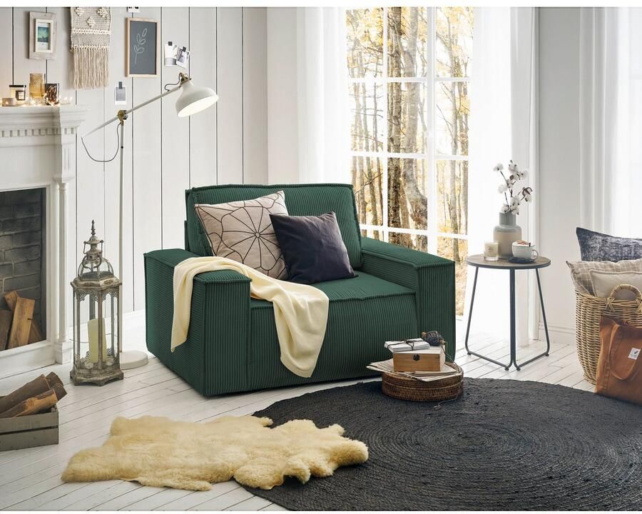 Home affaire Fauteuil SHERWOOD Love-Seat beschikbaar in 3 stofsoorten - Foto 2