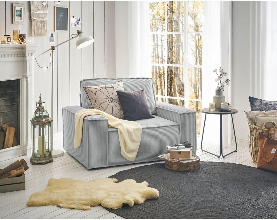 Home affaire Fauteuil SHERWOOD Love-Seat beschikbaar in 3 stofsoorten - Foto 3