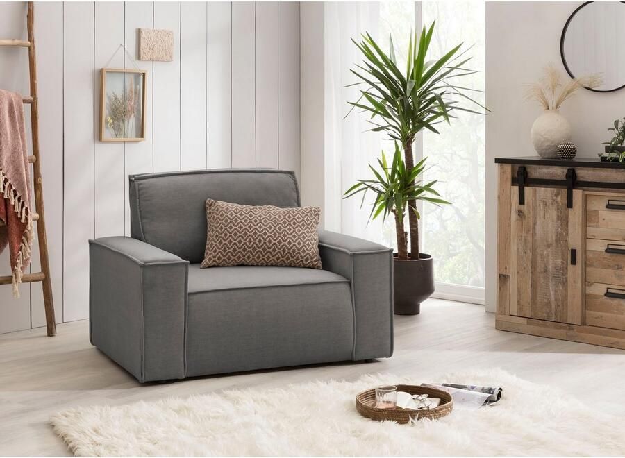 Home affaire Fauteuil SHERWOOD Love-Seat beschikbaar in 3 stofsoorten - Foto 5