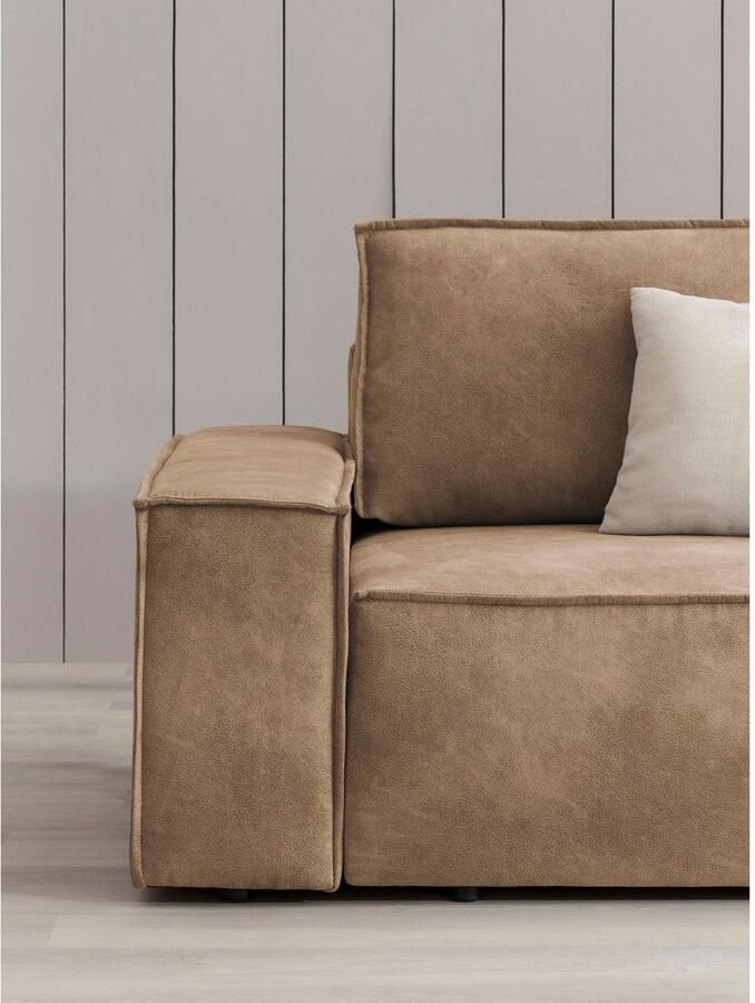 Home affaire Fauteuil Sherwood Loveseat en hocker als set passend bij de bekleding-serie SHERWOOD - Foto 3