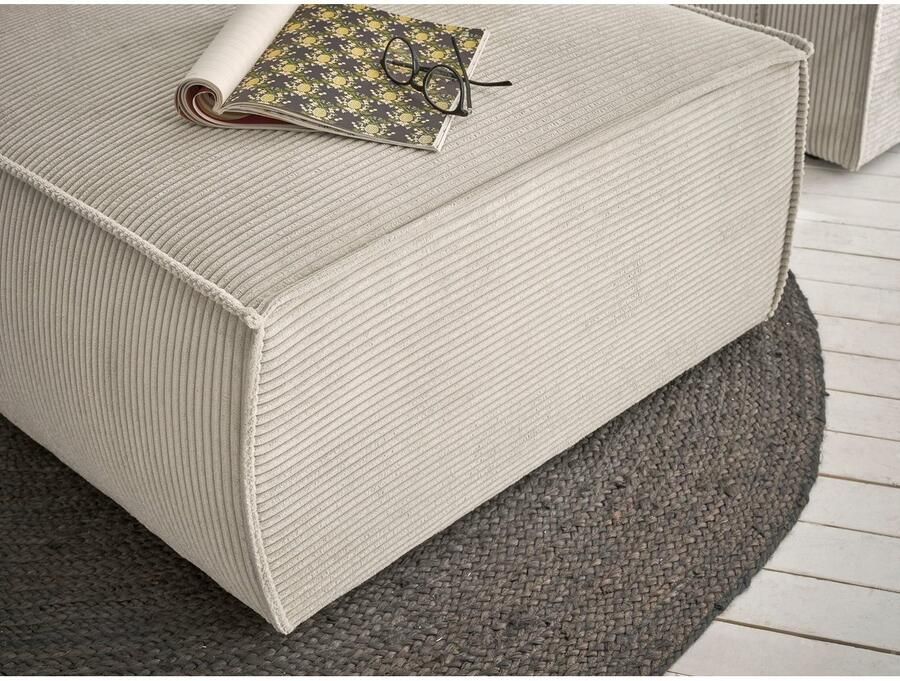 Home affaire Hocker Sherwood Kruk vierkant ideale aanvulling op de loveseat SHERWOOD - Foto 2