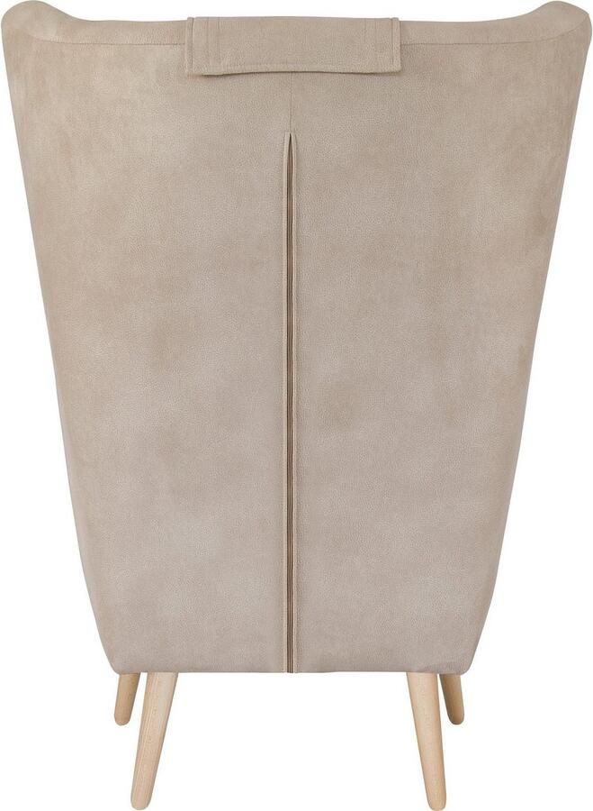 Home affaire Fauteuil Telford ook in faux fur fauteuil B D H: 77 92 106 cm keuze met en zonder poef in veel bekledingskwaliteiten ovale stoel - Foto 5