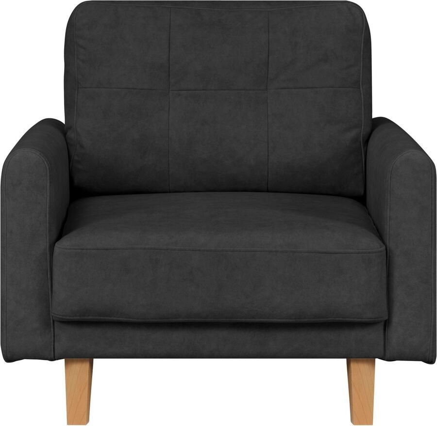 Home affaire Fauteuil TRIPLO relaxstoel met golfondersteuning afmetingen B D H: 95 100 89 cm