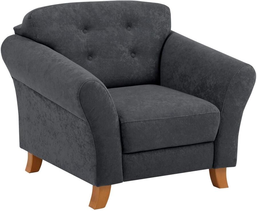 Home affaire Fauteuil Trondheim met binnenvering capitonnage achter - Foto 3