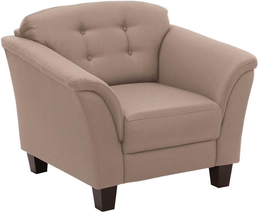 Home affaire Fauteuil Trondheim met binnenvering capitonnage achter poten van beukenhout (set) - Foto 2