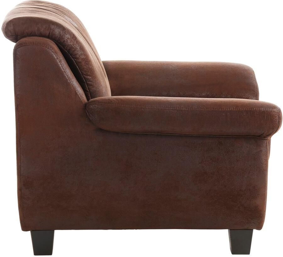 Home affaire Fauteuil Yesterday comfortabele armleuningen en rugkussens breedte 108cm houten voet - Foto 2