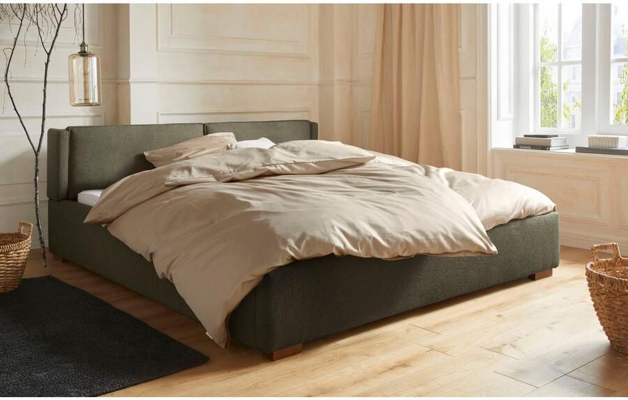 Home affaire Gestoffeerd bed Annera kussenvulling met veren Inclusief lattenbodem ligoppervlak 140 of 180 cm kiesbaar - Foto 3