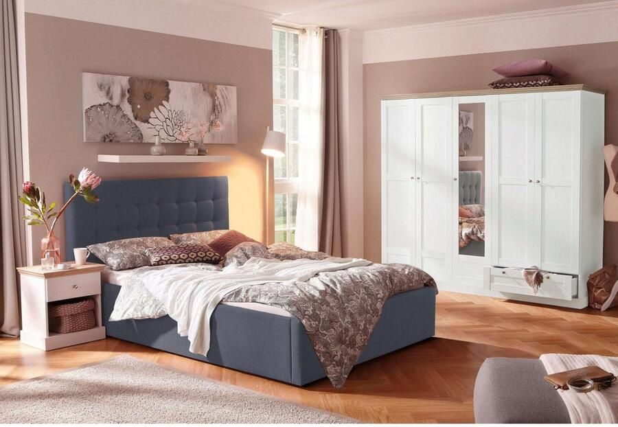 Home affaire Gestoffeerd bed Hamar knoopstiksels in het hoofdeinde tot 250 KG belastbaar - Foto 3