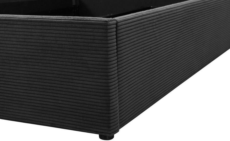 Home affaire Gestoffeerd bed Hamar knoopstiksels in het hoofdeinde tot 250 KG belastbaar