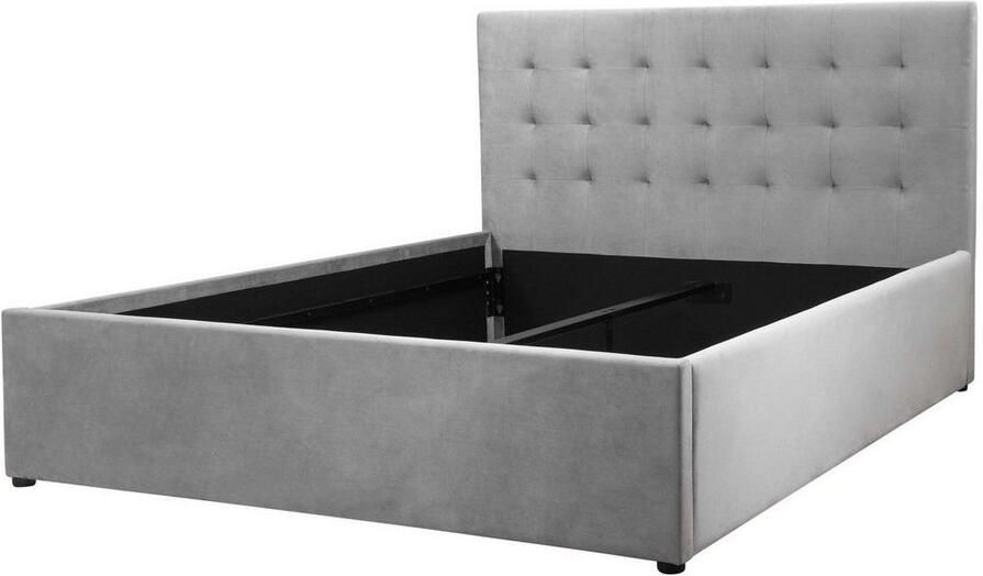 Home affaire Gestoffeerd bed Hamar knoopstiksels in het hoofdeinde tot 250 KG belastbaar