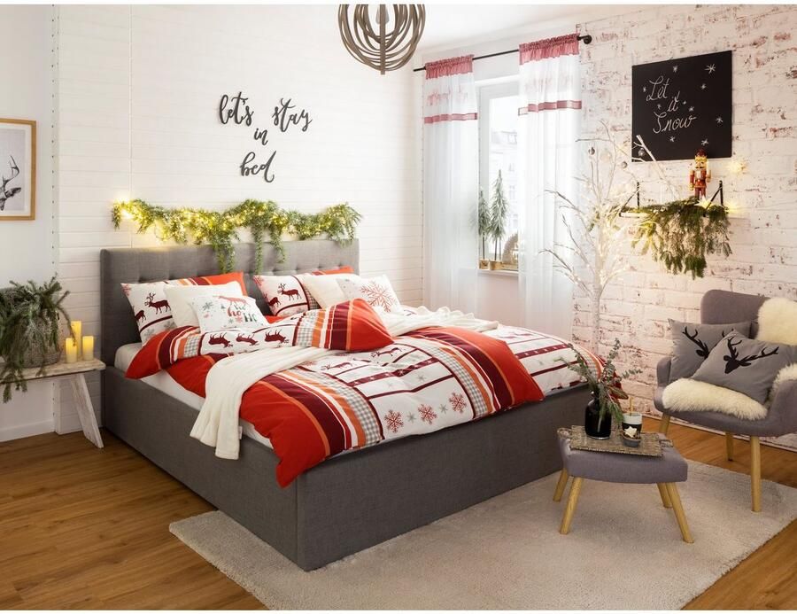 Home affaire Gestoffeerd bed Hamar knoopstiksels in het hoofdeinde tot 250 KG belastbaar - Foto 2