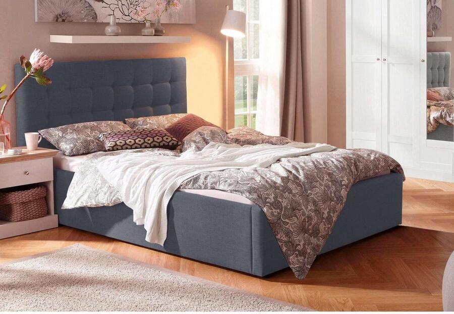 Home affaire Gestoffeerd bed Hamar knoopstiksels in het hoofdeinde tot 250 KG belastbaar - Foto 4