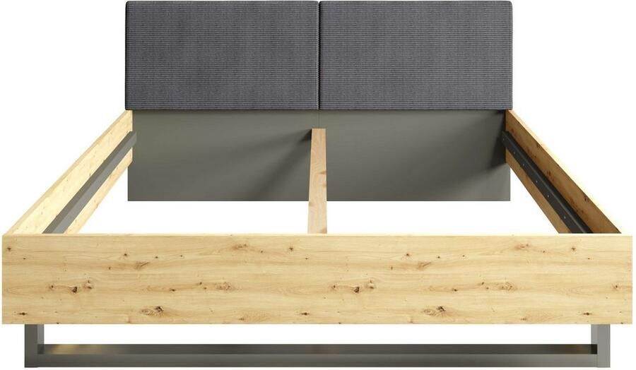 Home affaire Gestoffeerd bed Loreto afmetingen: B D H 185 5 211 98 cm