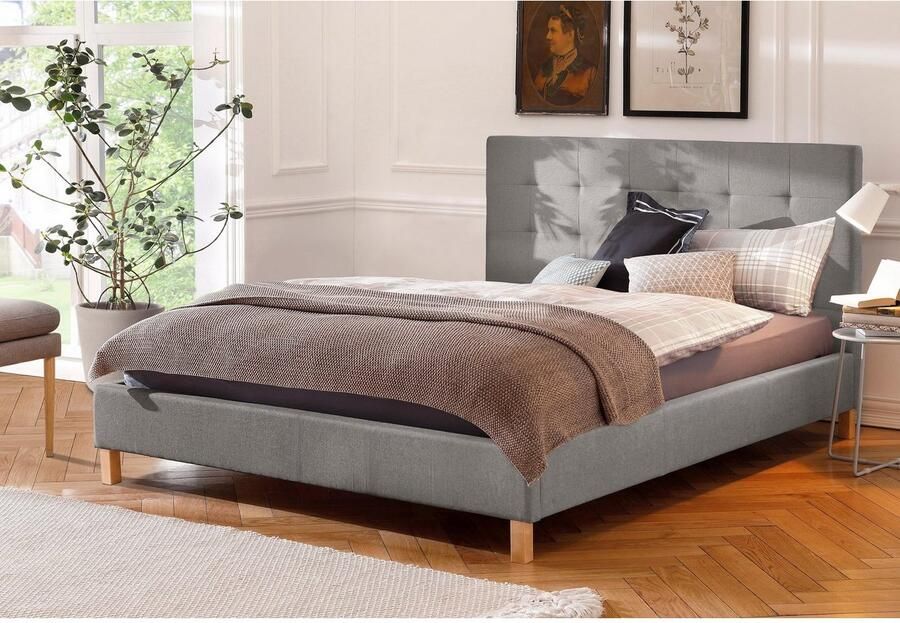 Home affaire Gestoffeerd bed Pellworm naar keuze in 4 breedten met luxueuze stiksels bij het hoofdbord - Foto 2