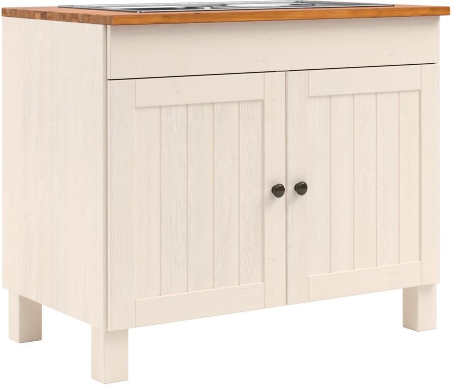 Home affaire Gootsteenkast Alby2 met metalen handgrepen breedte 100 cm - Foto 7