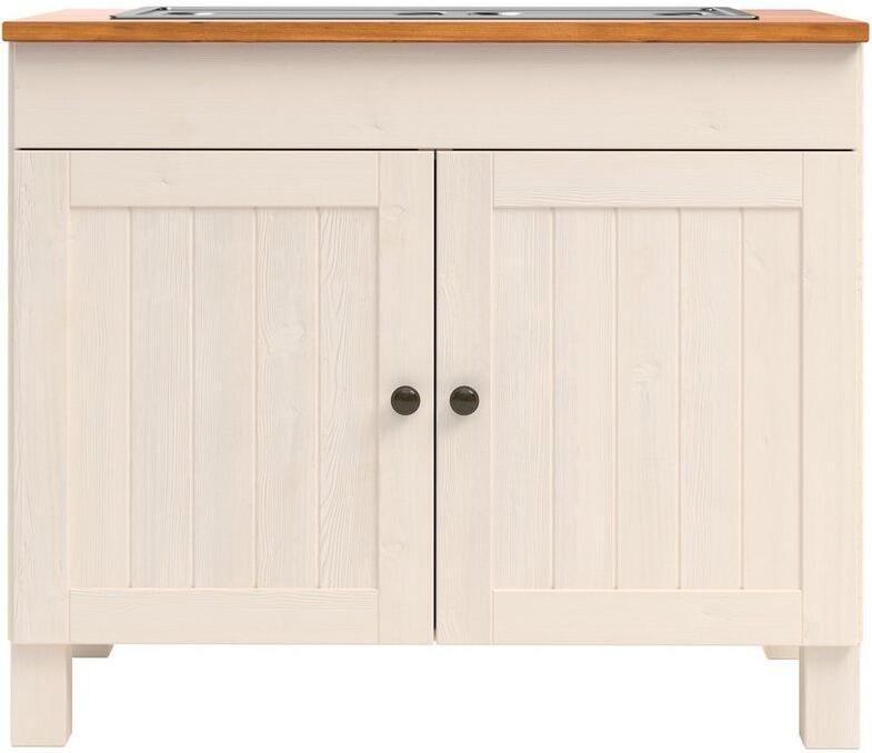 Home affaire Gootsteenkast Alby2 met metalen handgrepen breedte 100 cm - Foto 3