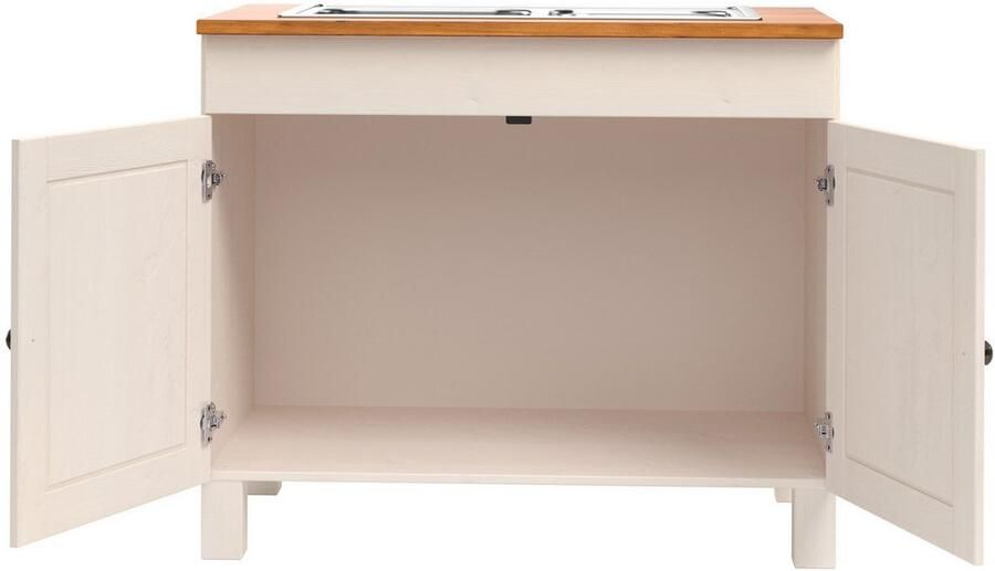 Home affaire Gootsteenkast Alby2 met metalen handgrepen breedte 100 cm - Foto 6