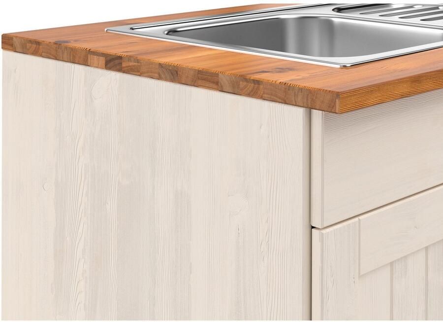 Home affaire Gootsteenkast Alby2 met metalen handgrepen breedte 100 cm