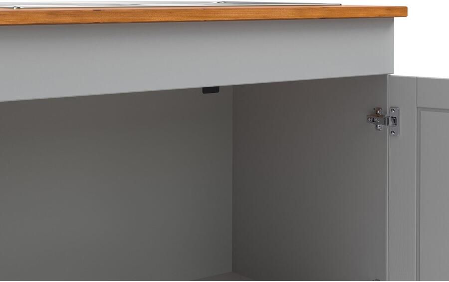 Home affaire Gootsteenkast Alby2 met metalen handgrepen breedte 100 cm - Foto 5