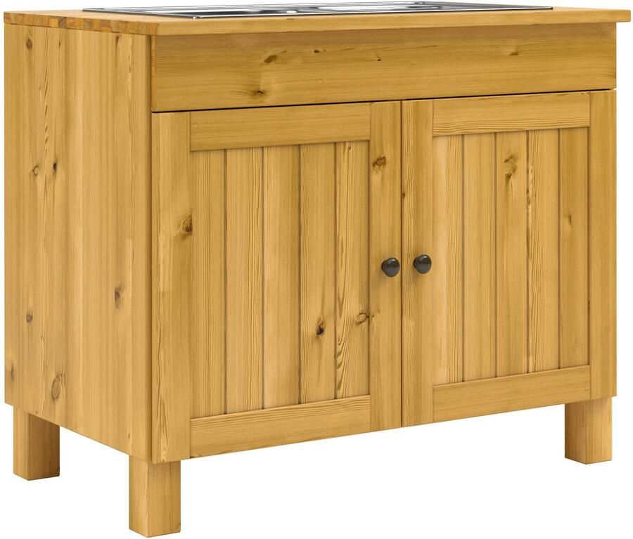 Home affaire Gootsteenkast Alby2 met metalen handgrepen breedte 100 cm - Foto 7