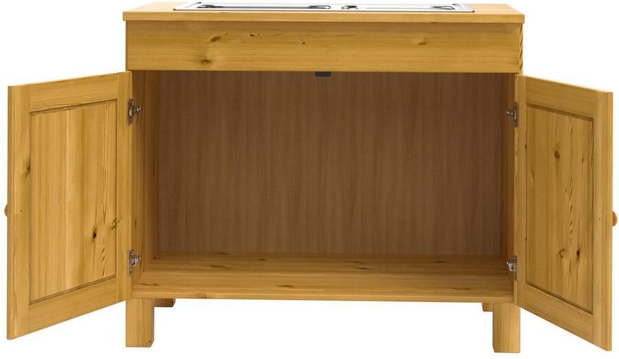 Home affaire Gootsteenkast Alby2 met metalen handgrepen breedte 100 cm - Foto 6