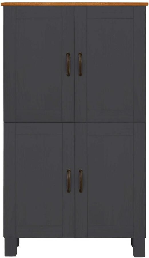 Home affaire Halfhoge kast Rodby Massief FSC -gecertificeerd hout breedte 75 cm hoogte 130 cm - Foto 3