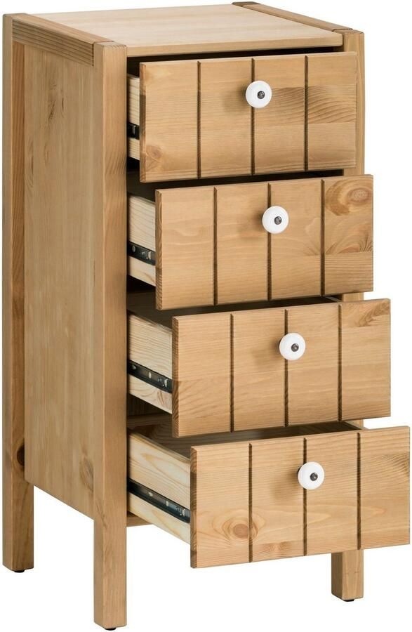 Home affaire Halfhoge kast TINA Badkamermeubel kast breedte 31 5 cm massief hout - Foto 4