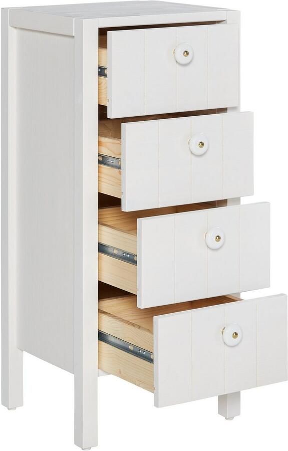 Home affaire Halfhoge kast TINA Badkamermeubel kast breedte 34 cm massief hout - Foto 4